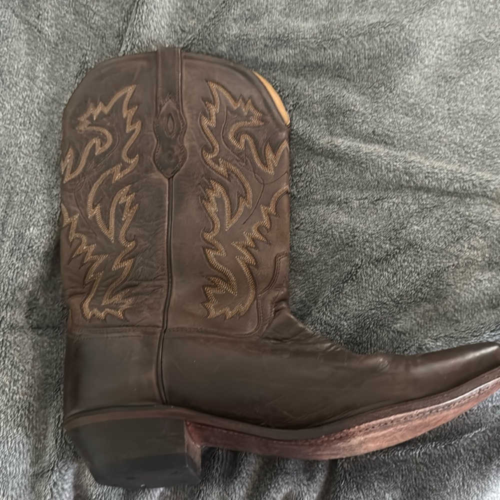 Old West Brown Cowboy Boots